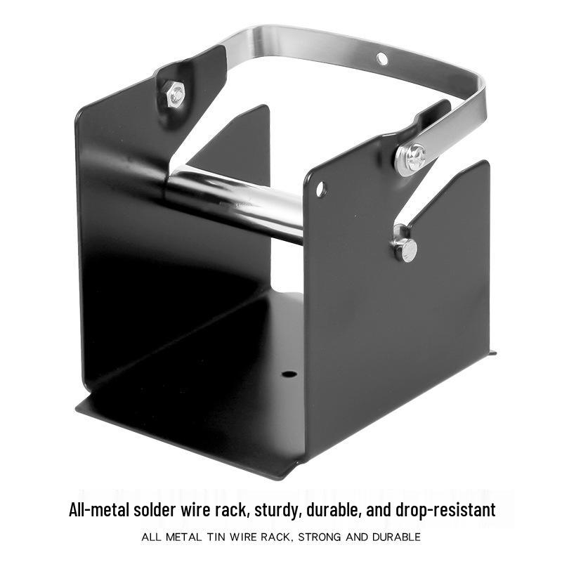 All-Metal Soldering Iron Holder with Thickened Tin Wire Rack and Handle