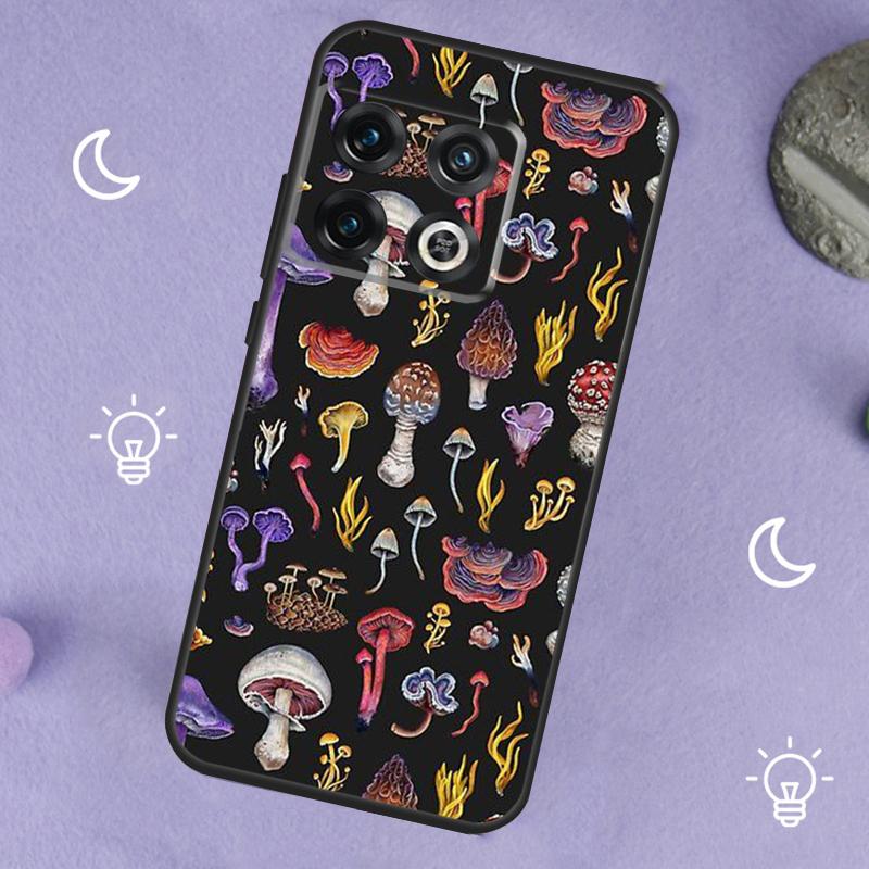 Trippy Mushroom Case For OnePlus 13R 12R 10R 13T 15 13 12 11 8T 10T Nord CE 4 3 2 Lite N20 N30 Nord 5 Cover