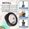 50491 50381 Front Axle Vaccum Knuckle & Tube Seal Kit For Ford Super Duty Excursion F250 F350 F450 F550 1998-2004 Dana 50 60