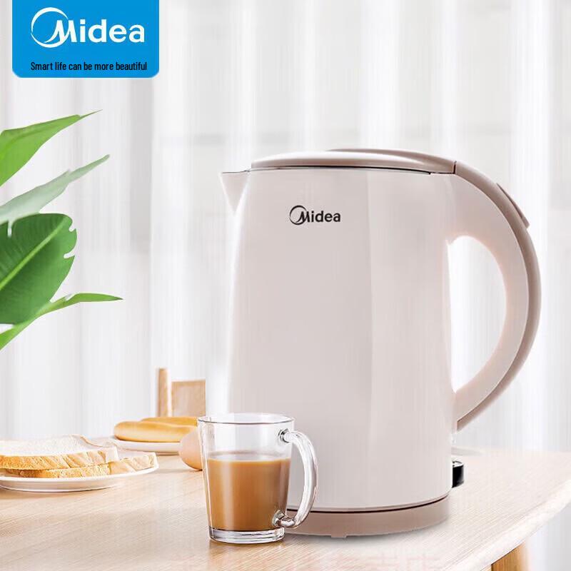Midea 1.5L Double-layer Anti-scald Electric Kettle CN plug (adapter included)