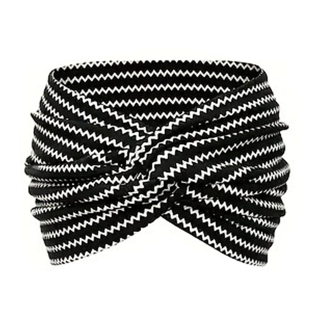 Ultra-Wide Women's Elastic Knotted Yoga Headband