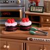 5/10PCS Dollhouse Miniature Simulation Cream Strawberry Cake Model Food Toy Home Ornaments Kids Pretend Toys Gift