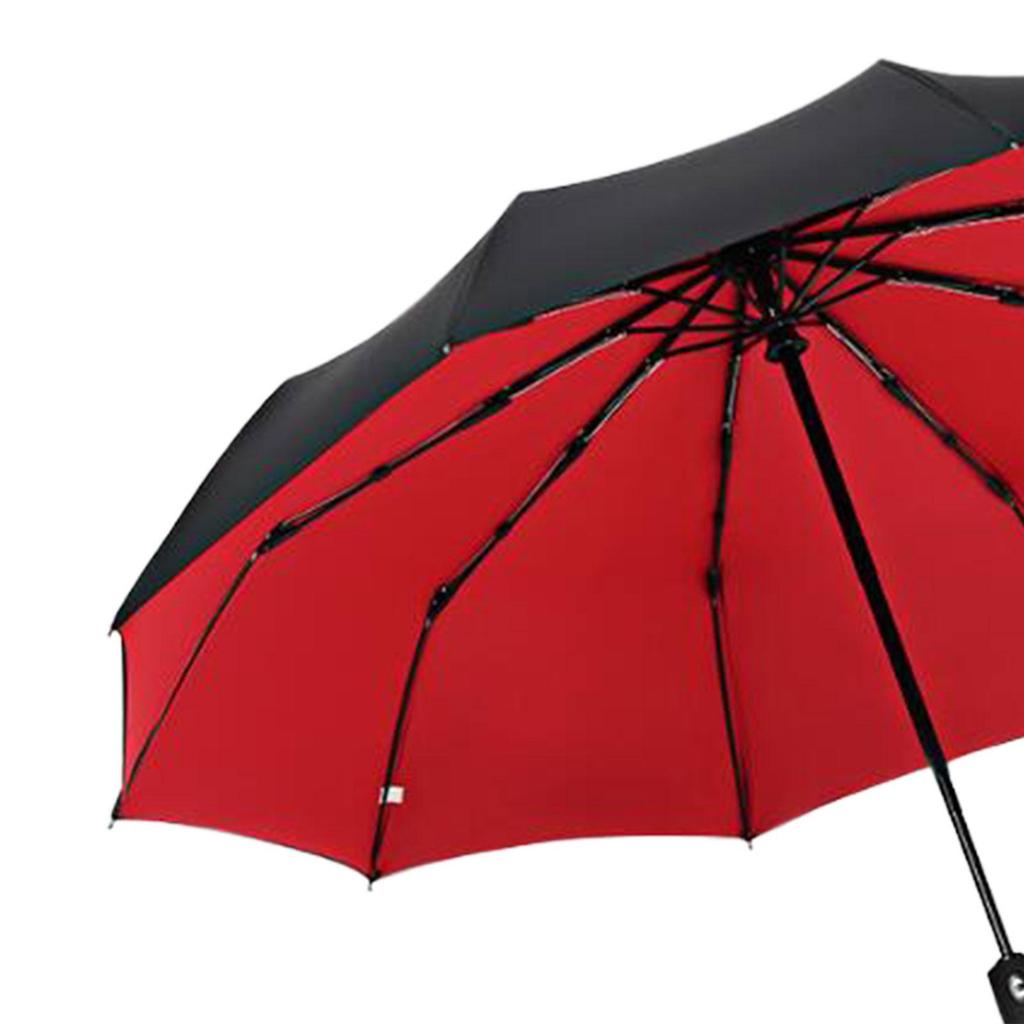 Automatic Folding Umbrella Easy Grip Strong for Men for Camping Hiking Trips