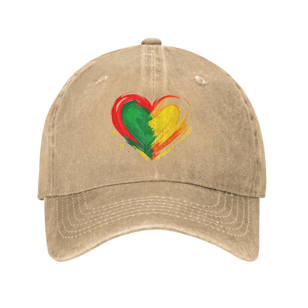 African Heart Black History Month American Casual Baseball Cap Summer  Trucker Hat Running Hippie Snapback Cap Men Baseball Caps
