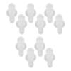 10pcs Milk Tube Connectors Fit for Jura Coffee Machine Transparent Plastic Milk Pipe Connectors