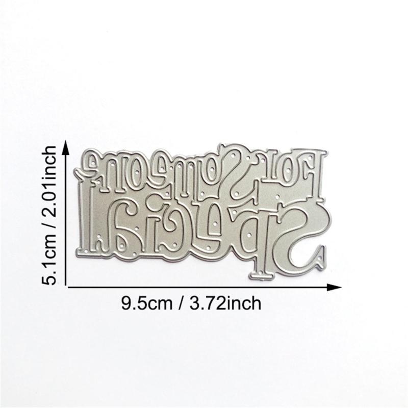 Metal Die Cuts Happy Birthday Card Embossing DIY Photo Album Template Mold Decor