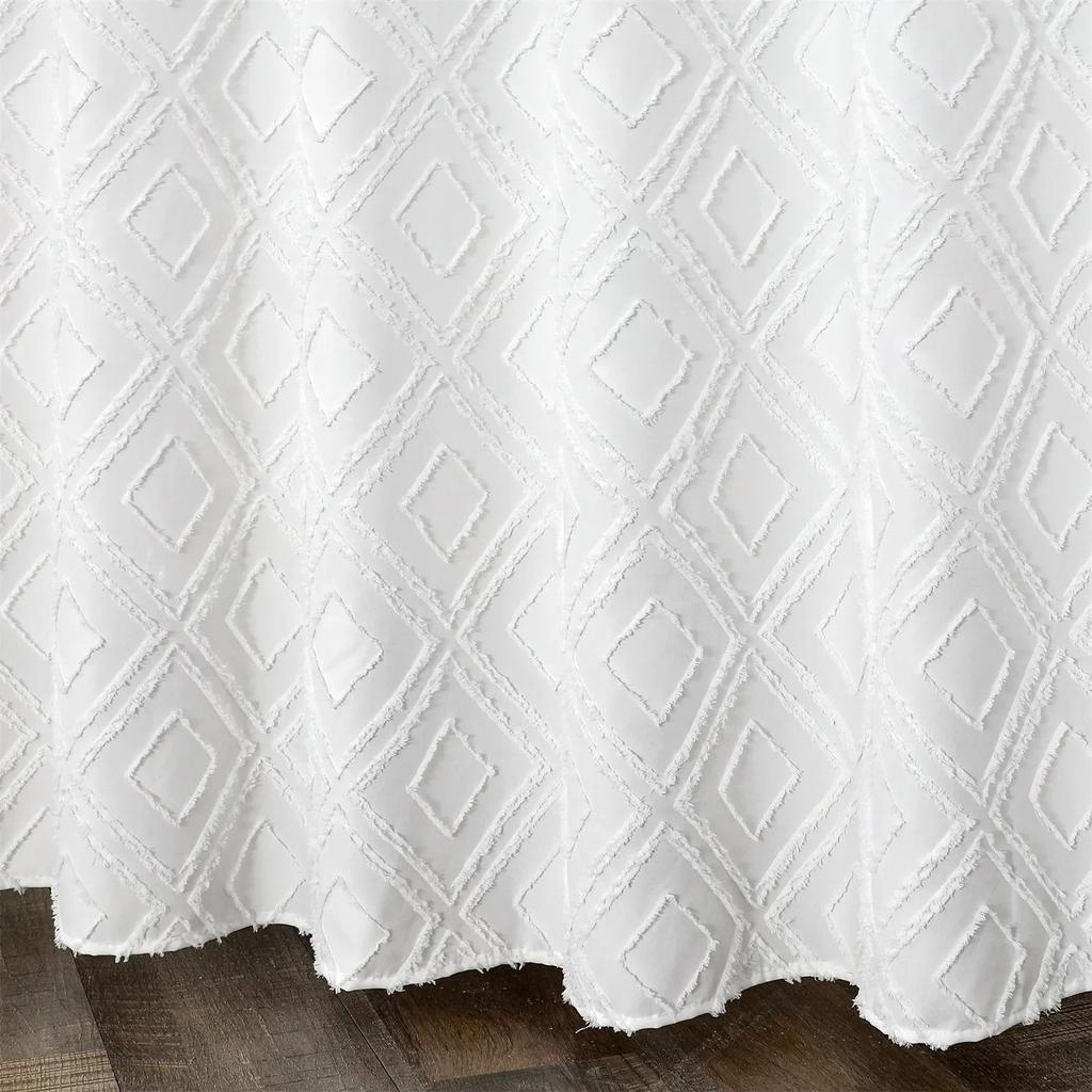 Wasserdicht Einfach Schwarz Weiß Regentropfen Duschvorhang Modernes Bauernhaus Duschvorhänge für Badezimmerdekor