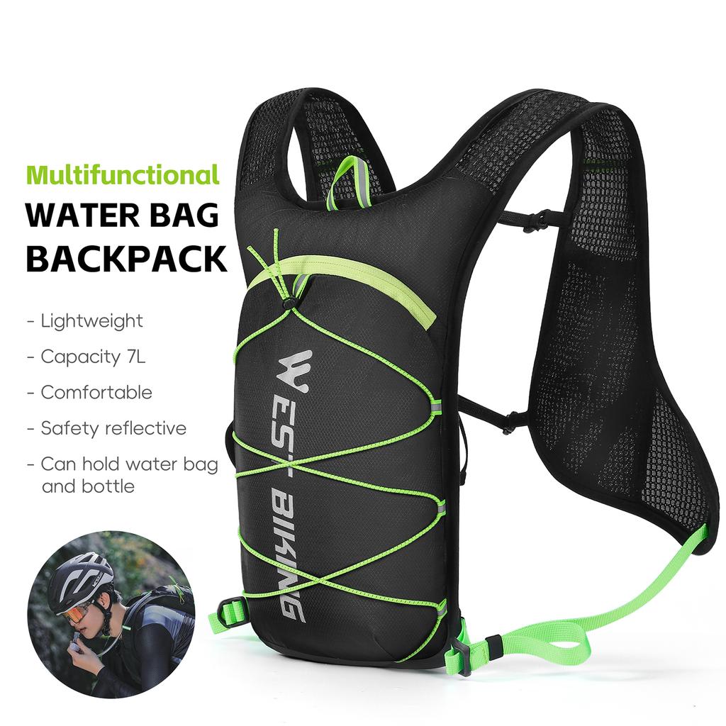 Bisiklet Sürüşü Hidrasyon Sırt Çantası Su Torbalı Sırt Çantası Outdoor Spor Sırt Çantası Taşınabilir Hafif Nefes Alabilir Sırt Çantası Yansıtıcı Ergonomik Ba