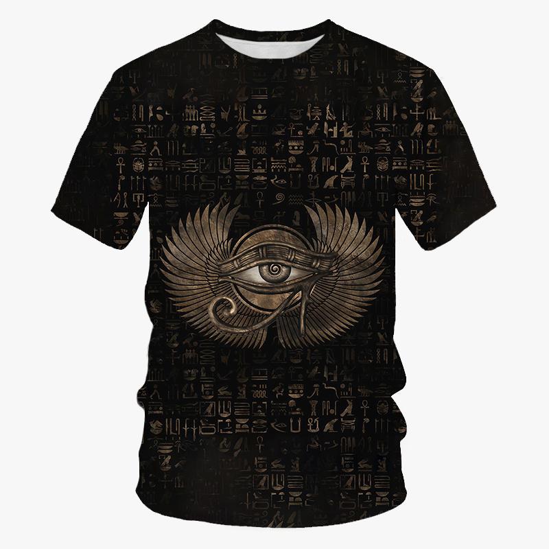 Summer Ancient Egypt 3D Print T-Shirts Streetwear Fashion Harajuku Casual Oversized O-Neck Men's T-shirts