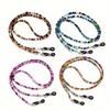 Boho Beaded Glasses Lanyard Strap, Adjustable Anti-Slip Fashion Eyewear Retainer for Reading Glasses and Face Masks