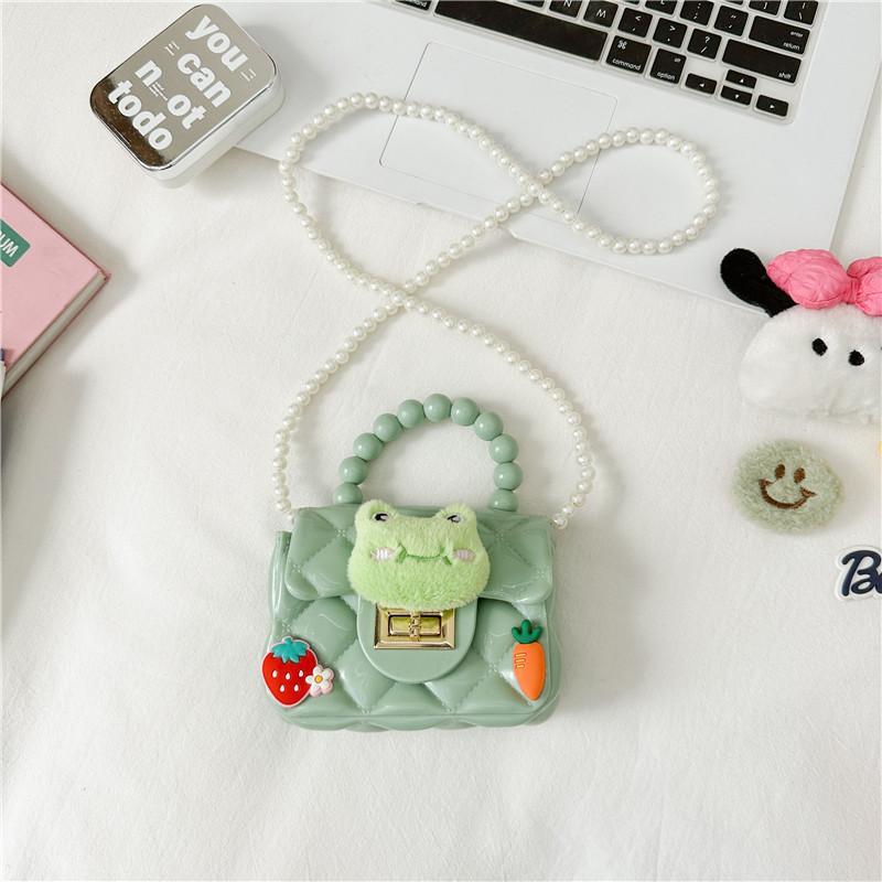 Rabbit Animal Plush Dolls Pearl Shoulder Strap Small Trendy Girl Shoulder Bag