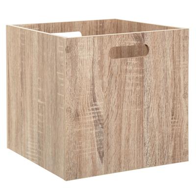Wooden Container 31X31 Cm Natural