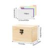 A7 Index Card Wooden Organizer Storage with 150 Index Card File Organizer Notecards Dividers Case for Notes Flashcard Envelope