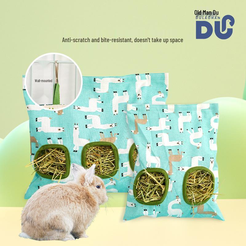 Heufütterungstasche mit großer Kapazität für Kaninchen und Meerschweinchen