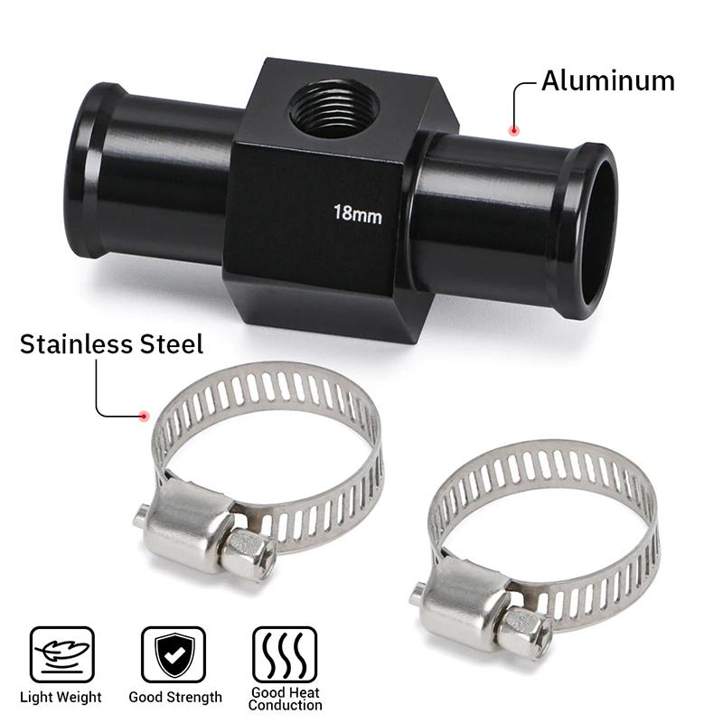 Adaptor furtun senzor temperatura apei negre indicator radiator temperatura apei țeavă comună