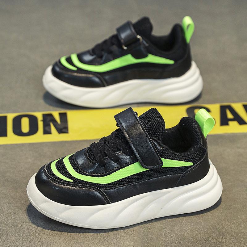 Boys' shoes 2025 spring and autumn new breathable middle-aged children's children's mesh middle-aged children's casual shoes soft-soled sports shoes