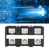 Terminal Block 2 Row Electric Wire Barrier Screw Strip for Power Supply with Cover AC600V 100A