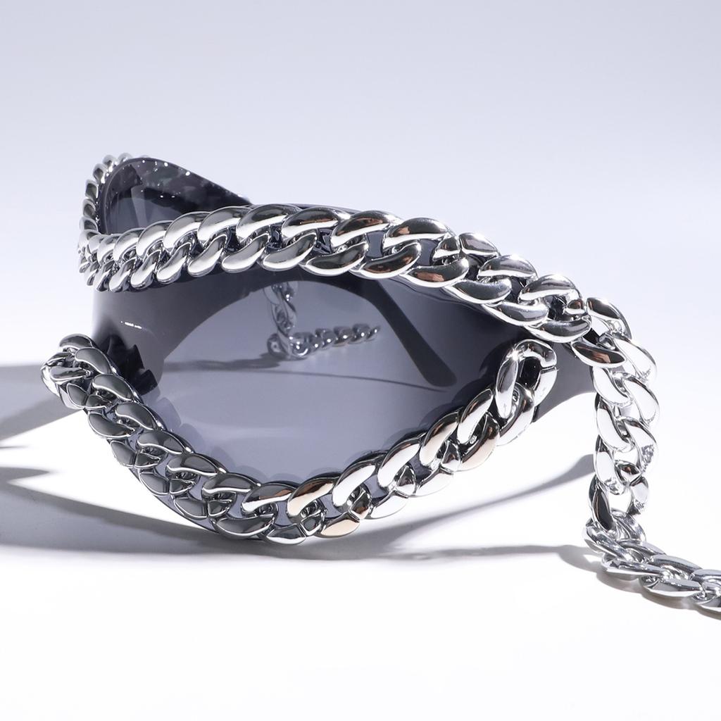 Stylish Women's Sunglasses With Elegant Metal Chain Frame For Various Occasion Daily Use and Punk Party Eye Glasses