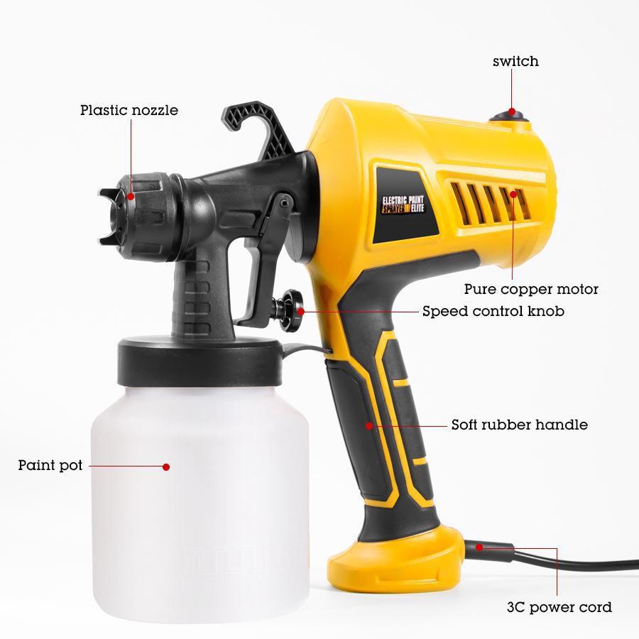 High-Power Electric Paint Spray Gun - Handheld Atomization & Portable Disinfectant Sprayer