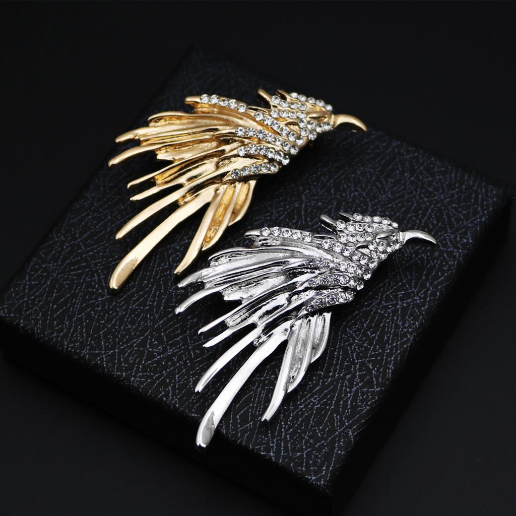Men's Elegant Eagle Brooch: High-End Suit Lapel Pin & Exquisite Minimalist Badge