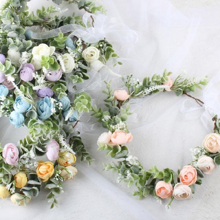 Blumenstirnbänder Blumengirlanden Krone Haarkranz Braut Blumenkrone Hochzeit