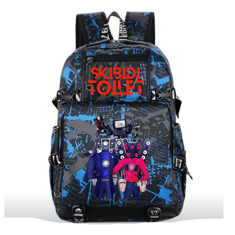 Printed primary and secondary school students backpack travel bag