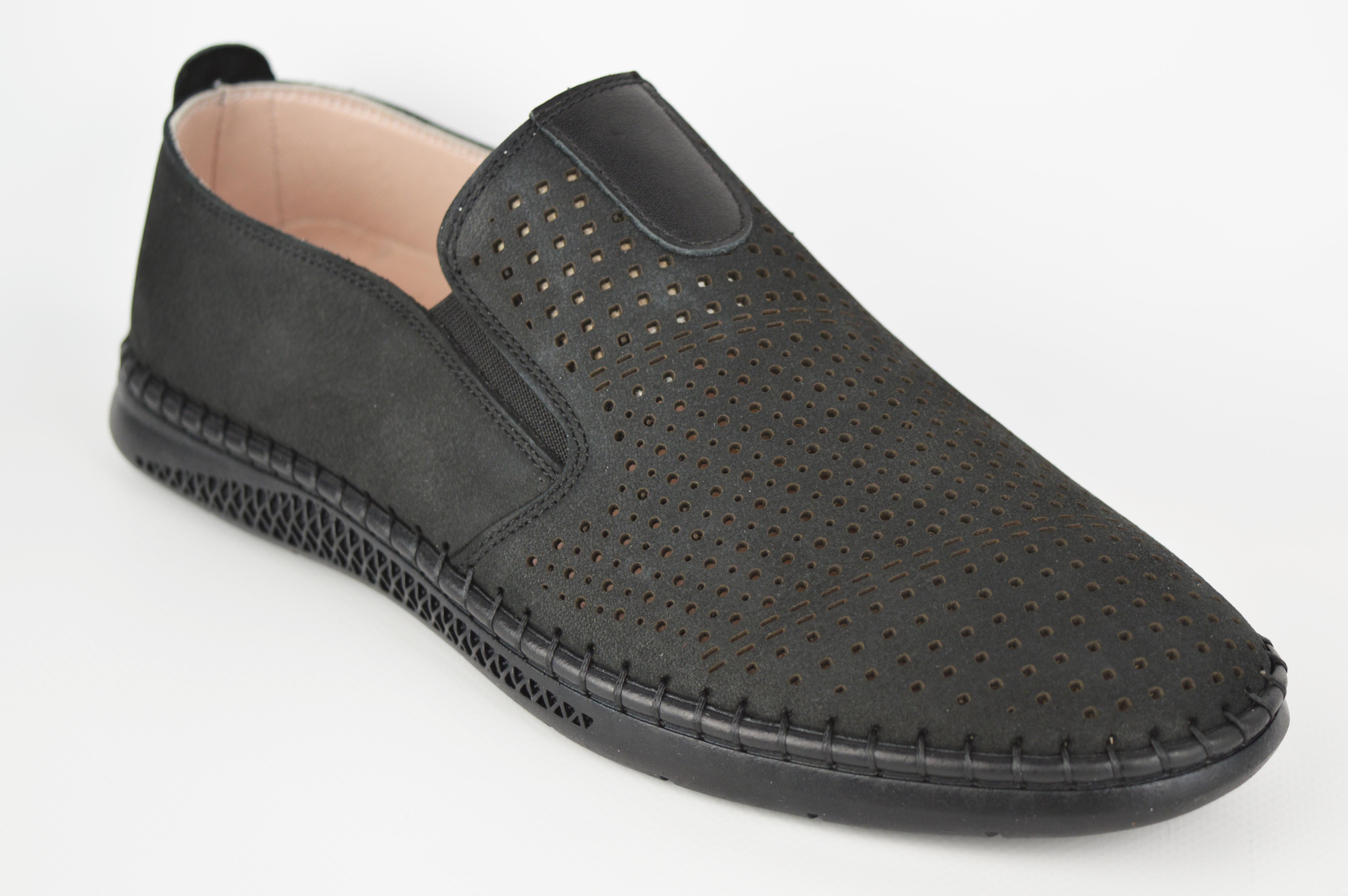 

Мокасини чоловічі Altura 722 40 Чорний нубук 45 чорний