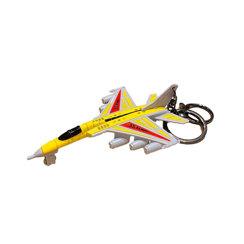 Cartoon Alloy Fighter Aircraft Keychain Perfect For Women's Bags Wholesale Gift