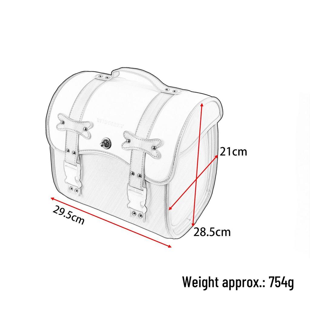 Retro Backrest Rear Hanging Bag for Electric Scooters and Bikes