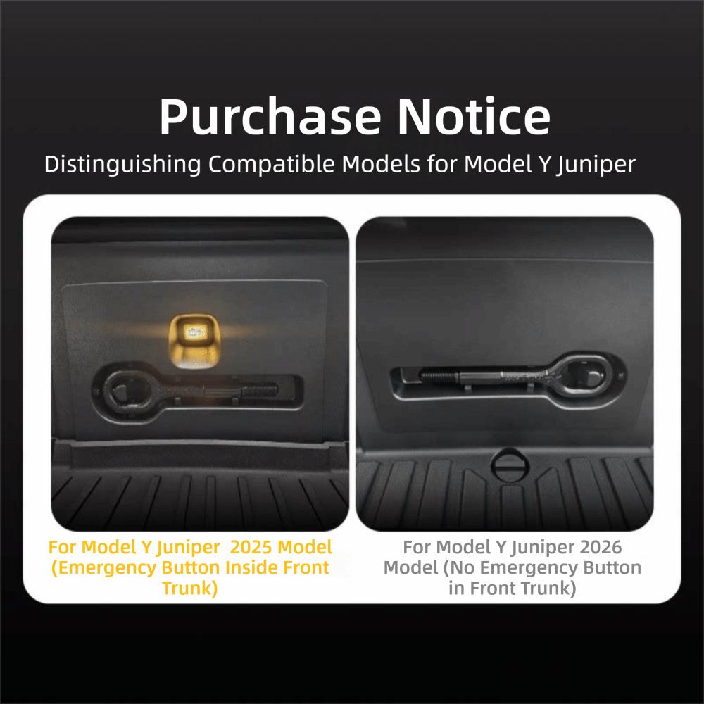 Flexible Silicone Interior Ambient Lighting Strip for Tesla Model 3 Y Juniper 21-26 Front Trunk