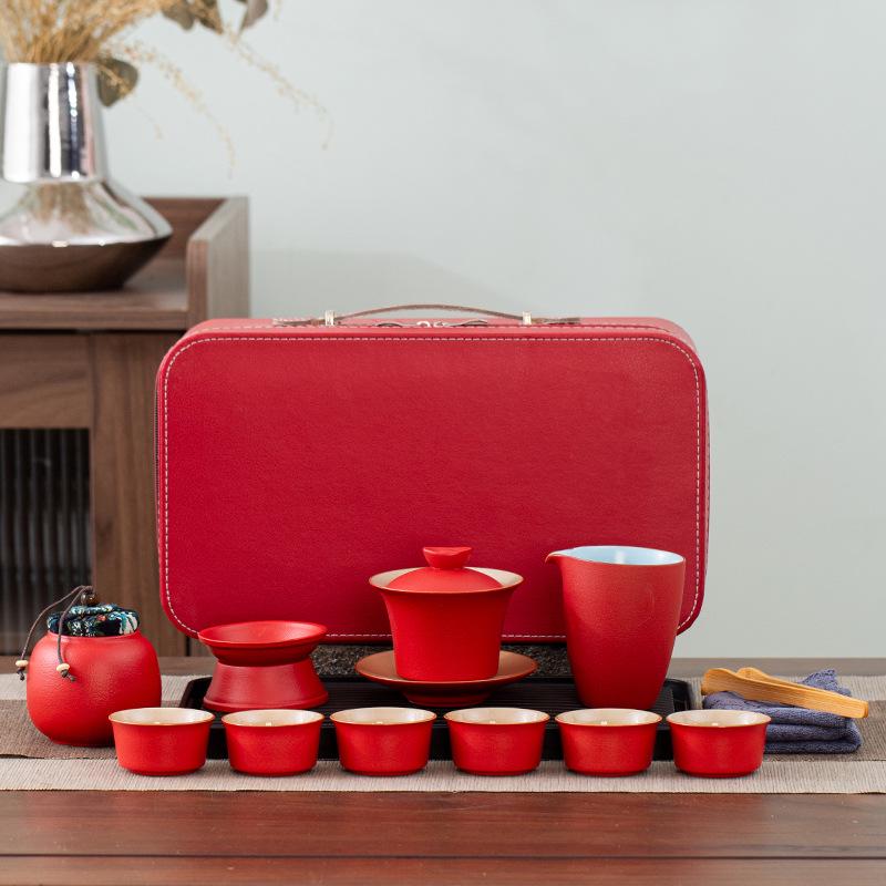 Portable Travel Kung Fu Tea Set - Perfect Outdoor Holiday Souvenir Gift