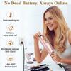 Automatic Curling Iron, Automatic Curling Wand with 4 Temperatures and 3 Timers and LCD Display, Dual Voltage Auto Shutoff Rotating Iron