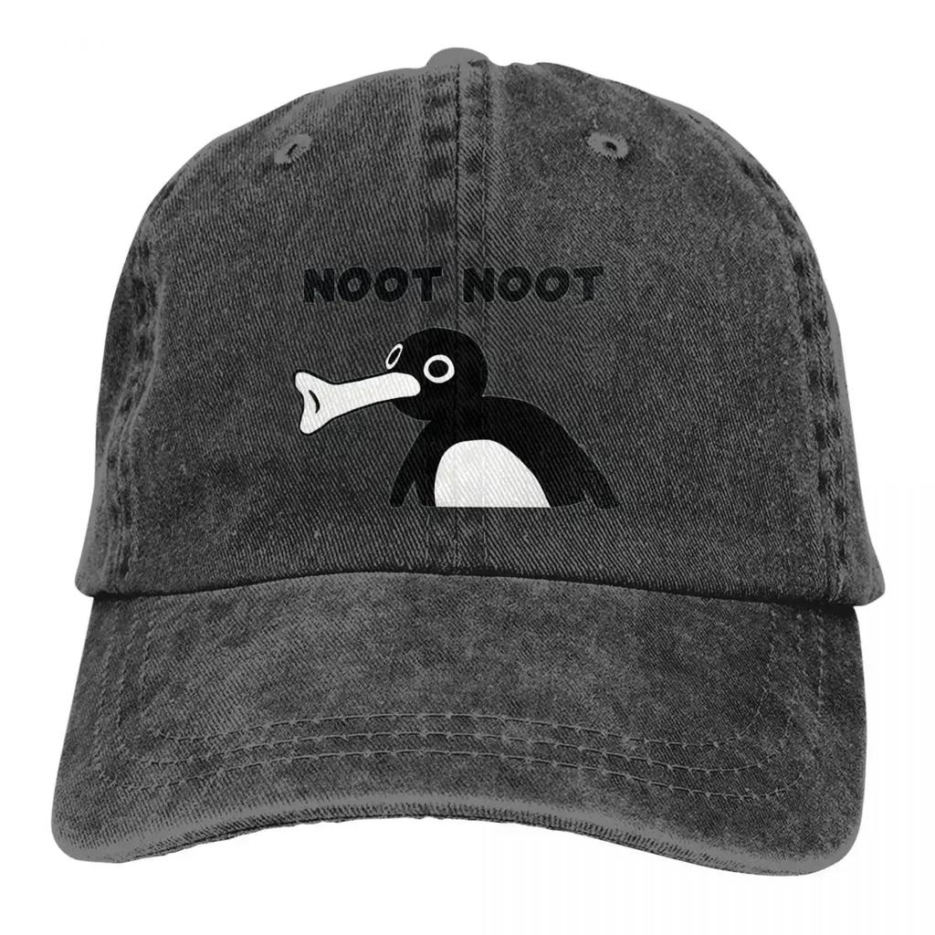 Pure Color Dad Hats Classic Womens Hat Sun Visor Baseball Caps Pingu Noot Noot Peaked Cap