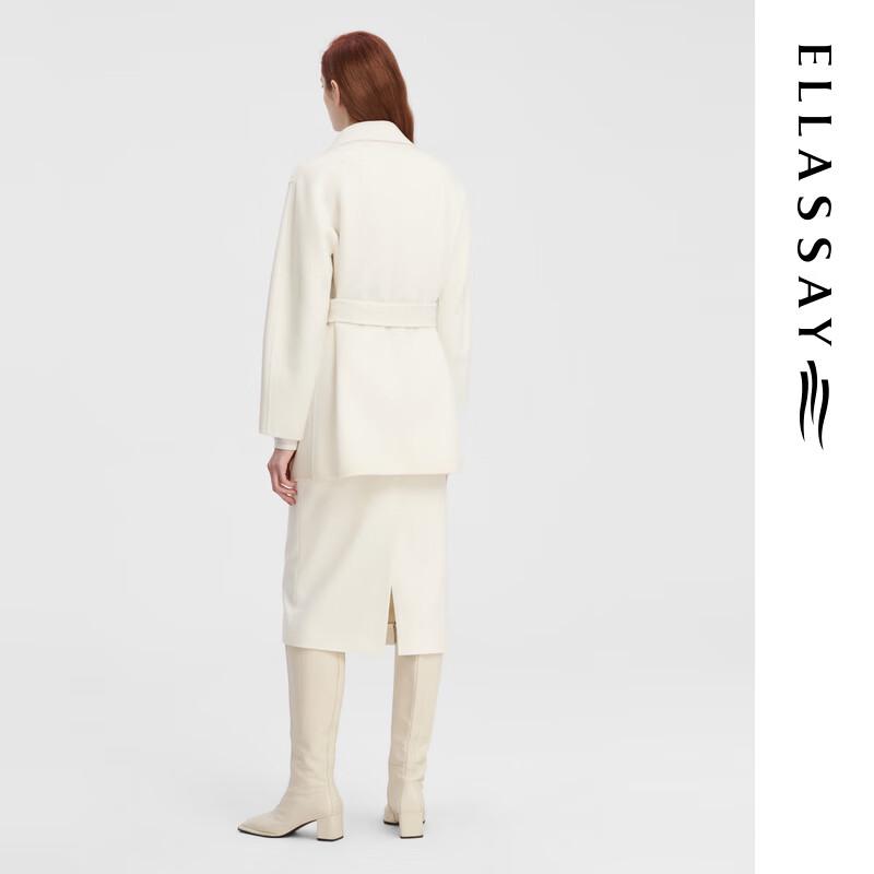 ELLASSAY Women's Merino Wool Blend Robe Coat