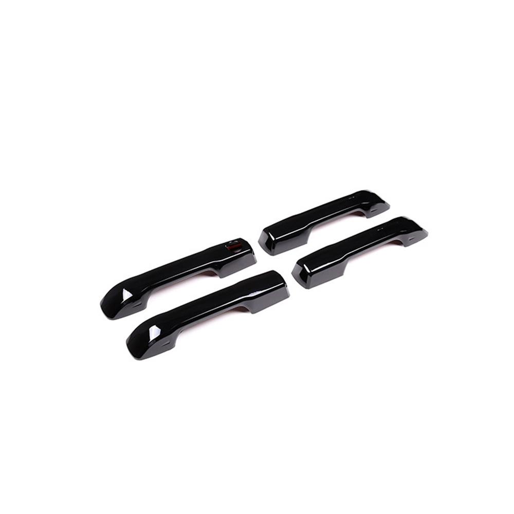 Piano Black Exterior Side Door Handle Cover Trim 4pcs For Toyota Tundra 2022-23