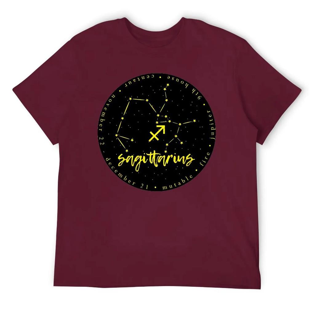 Sagittarius Twelve Constellation (12) Top Tee Casual Graphic T-shirt Round Neck Sports Joke Leisure USA Size