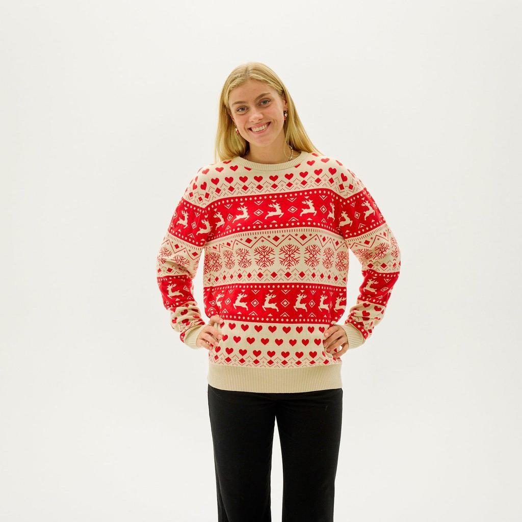 Autumn/Winter Christmas Series Jacquard Knit Parent-Child Sweater - Loose Versatile Long Sleeve Top