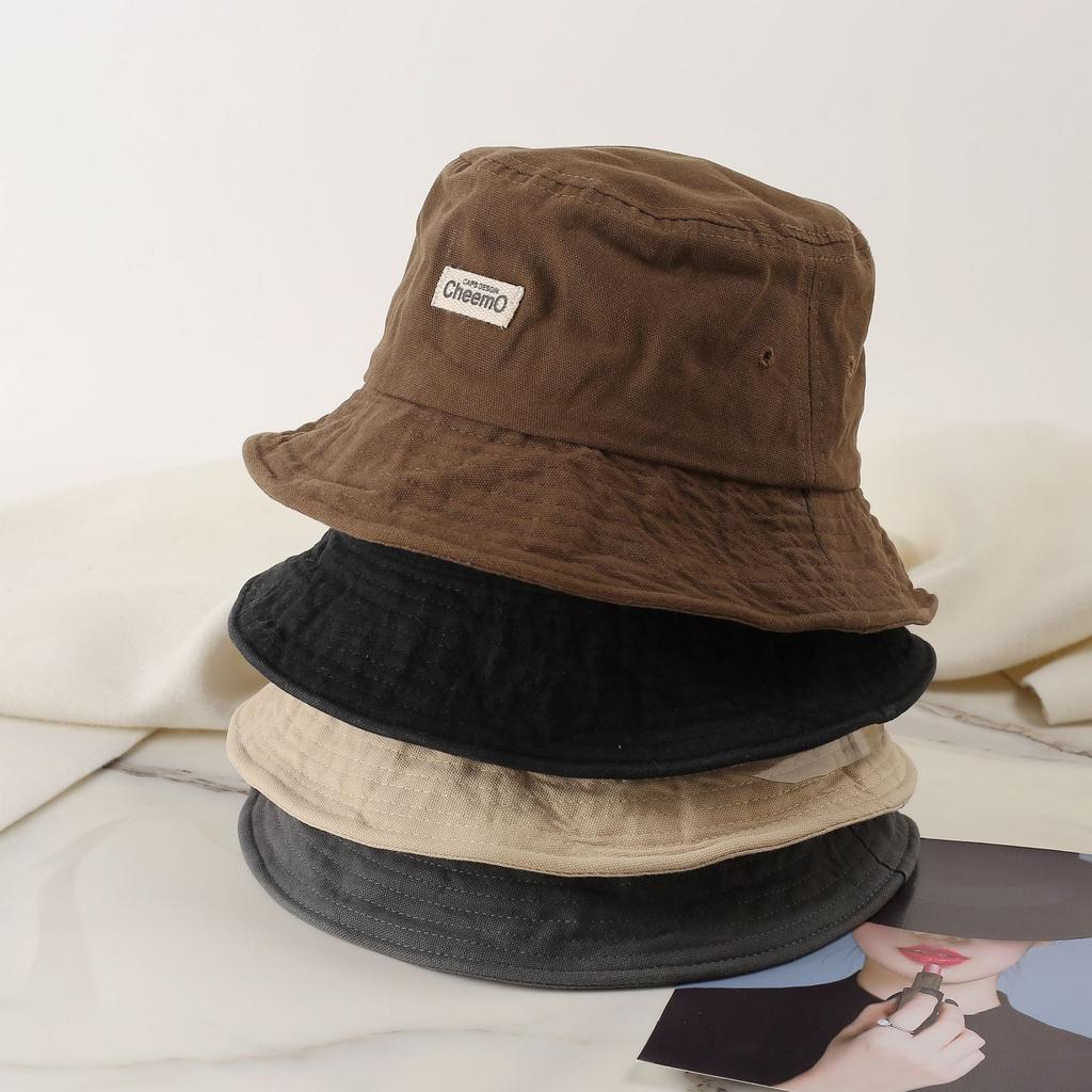 New Spring and Summer Fisherman's Hat Children's Outdoor Versatile Face Small Foldable Basin Hat Fashionable and Simple Sunscreen Hat
