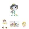 Disney Princess Crystal Building Blocks Set Diamond-like Diy Table Ornaments For Kids Toys