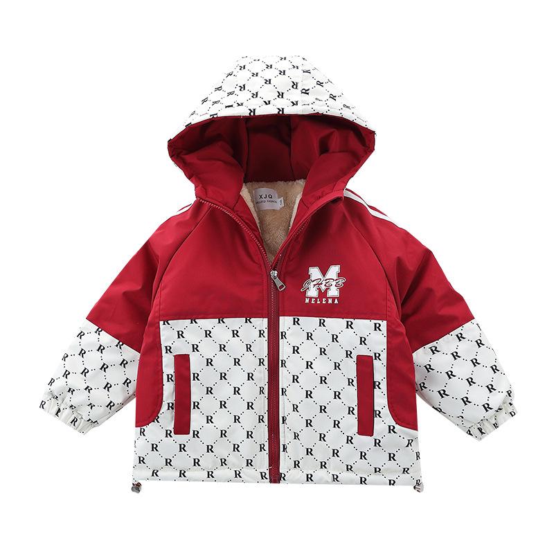 2025 Boys' Handsome Fleece-Lined Winter Parka