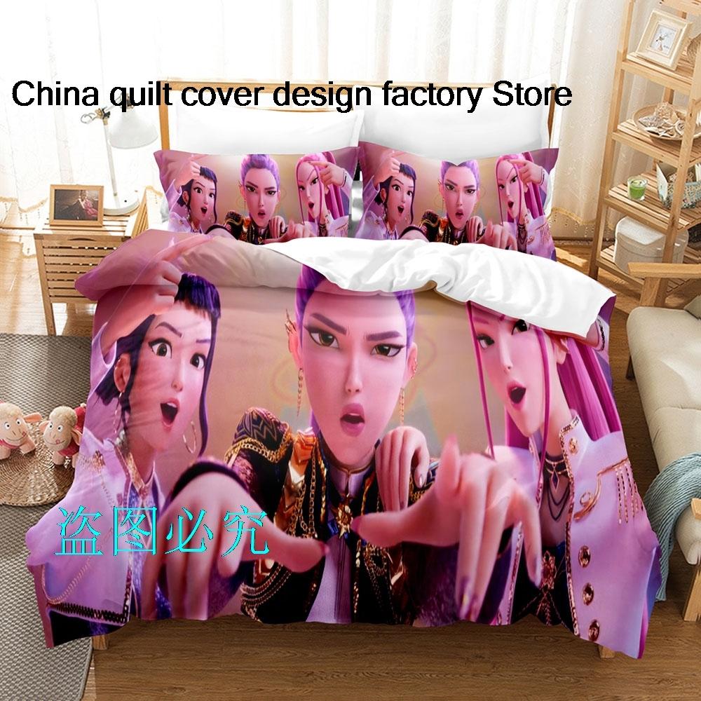 New Anime Bedding Set Single Twin Full Queen King Size Kids Duvet Cover Bed Sheet Set Soft Comfortable