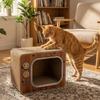 Domek drapak dla kota w kształcie telewizora, antypoślizgowa wieża wspinaczkowa dla kota, interaktywny plac zabaw, zabawa dla kotów
