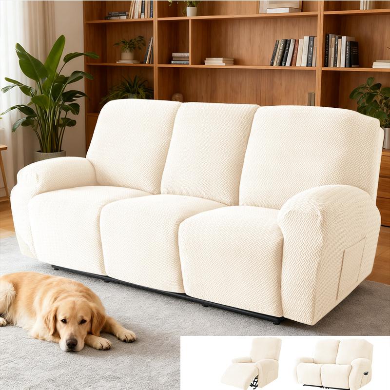 

Чехлы для дивана-реклайнера Чехол для кресла Эластичный Чехол для кресел Домашний декор Защита мебели Чехол для кресла-реклайнера 1 Seater(4pcs)