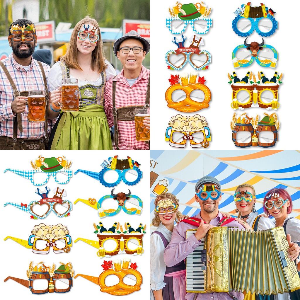 Beer Festival Photo Props Paper Glasses For Cross-border Munich Beer Festival Party Decorations Code Beer Festival Glasses)