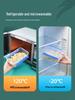Rectangular Transparent Food-Grade Plastic Storage Box with Lid for Microwave and Refrigerator