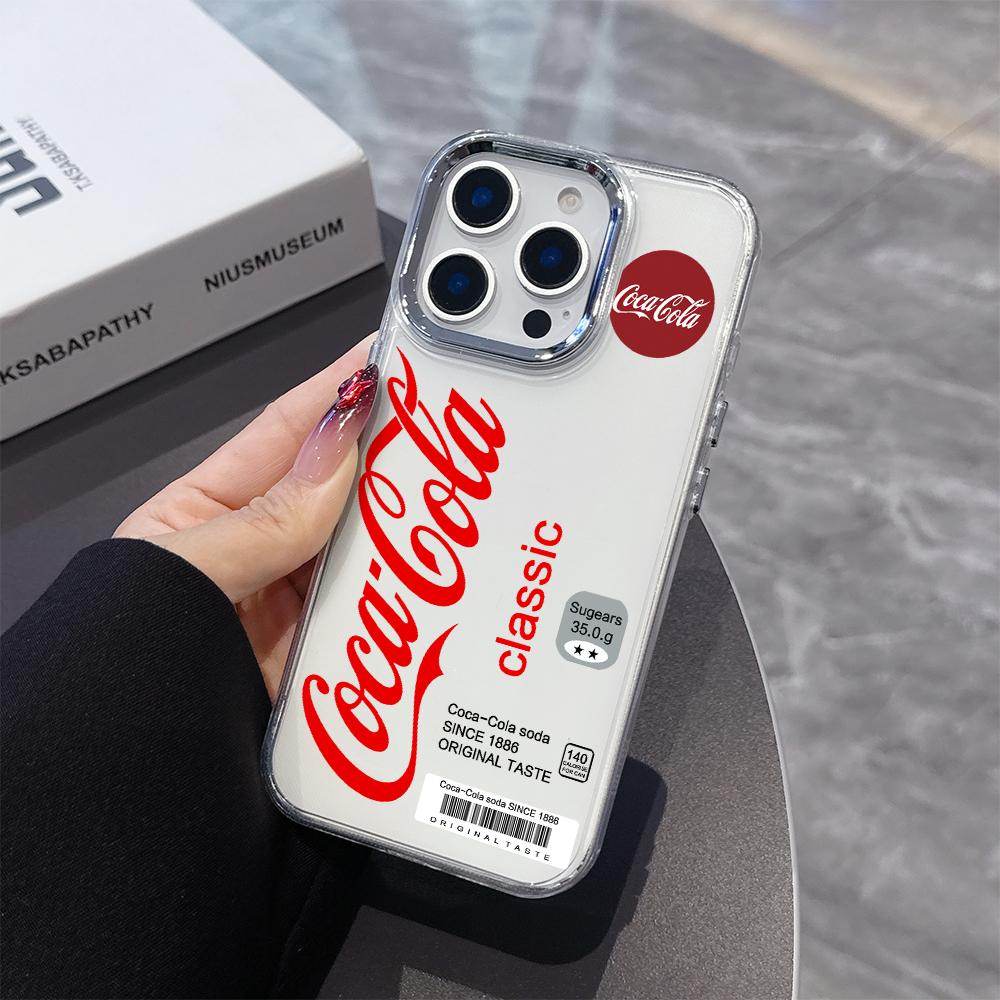 Hot beverage c-cola c-coca Phone Case for Samsung Galaxy S25 S24 S23 S22 S21 S20 FE Ultra Edge Plus 4G 5G Transparent Soft Cover