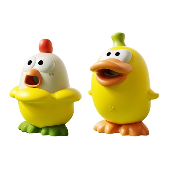 Squeaky Chick Squeeze Toy Stress Anxiety Relief Screaming Duck Sensory Toy Portable Travel Calming Decompression