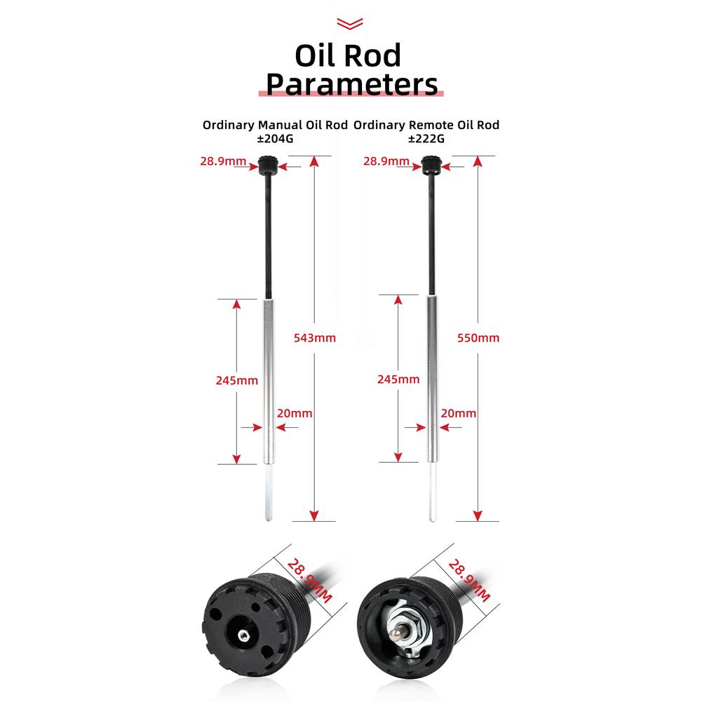 Bicycle Front Fork Repair Parts Easy Installation Aluminum Alloy Oil Stick Damping Rod Bike Accessories