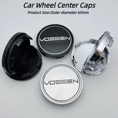 4pcs 65mm Vossen Logo Emblem Car Wheel Center Caps Auto Rim Center Cover Replace Car Accessories