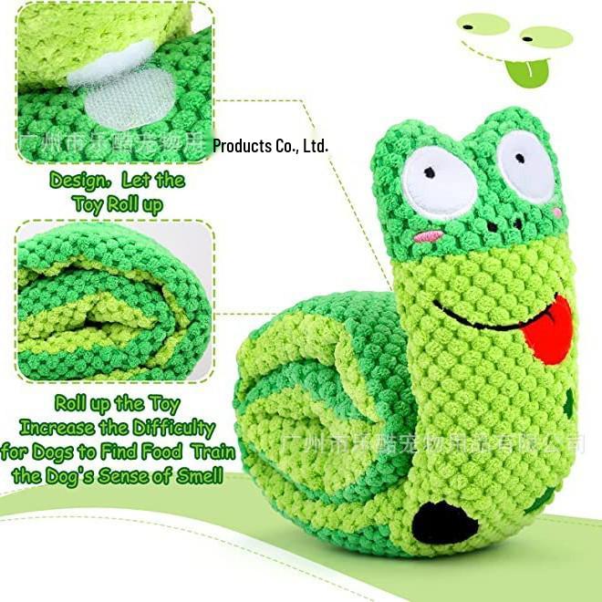 Squeaky Plush Teething Dog Toy - Durable & Interactive for Self-Entertainment